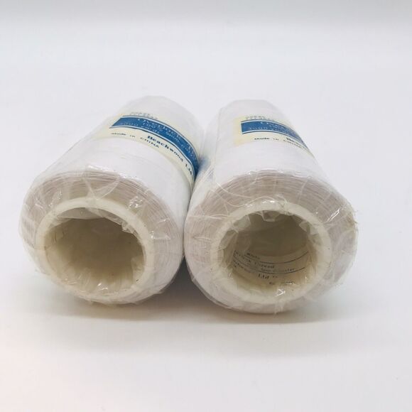 2 Overlock Thread Spools for Overlock/Serger Sewing Machine White 3000 Yard Each - Picture 4 of 5